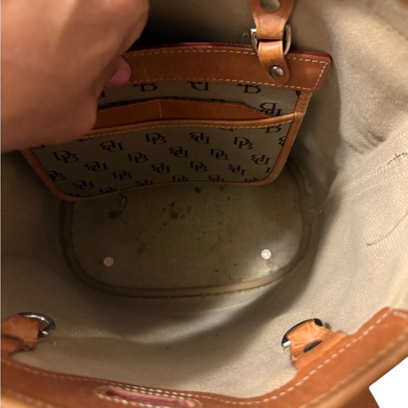 Dooney & Bourke Monogrammed Canvas/Leather Shoulder Bucket
Bag Brown/Tan - Picture 15 of 16